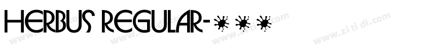 Herbus Regular字体转换